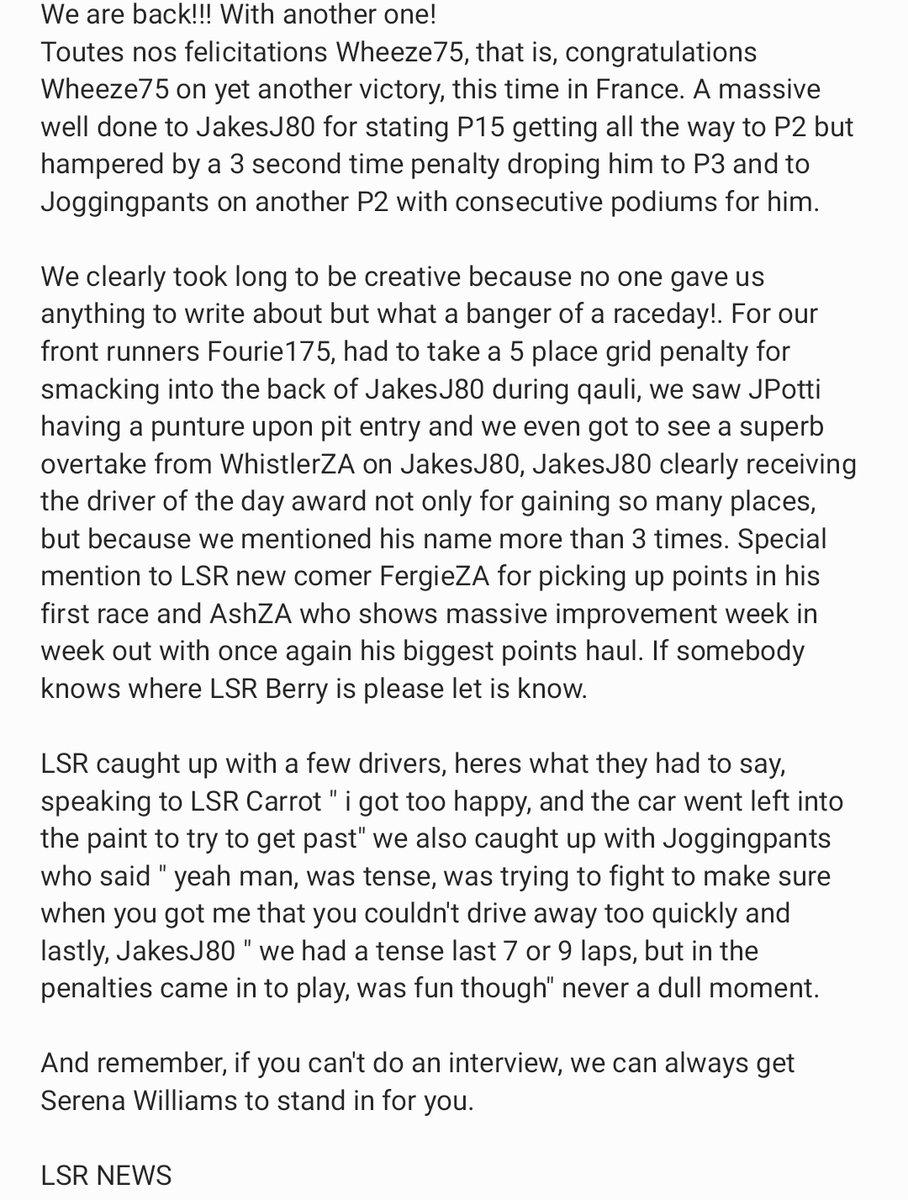 LSR (@localsimracing) on Twitter photo 