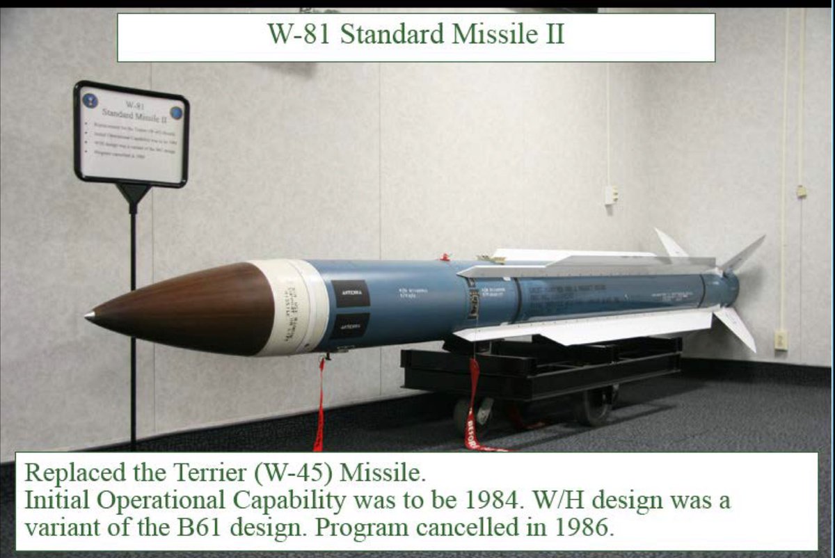 Casillic's tweet photo. W81 Standard Missile II
Photo from @NuclearAnthro collection along with a nice warhead diagram from LANL https://t.co/eoeZAPi3DY