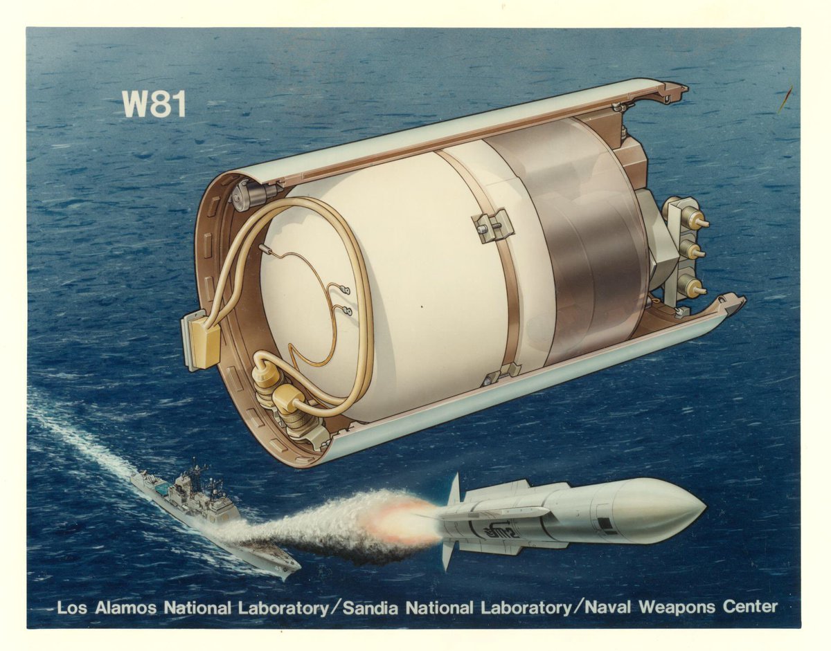 Casillic's tweet photo. W81 Standard Missile II
Photo from @NuclearAnthro collection along with a nice warhead diagram from LANL https://t.co/eoeZAPi3DY
