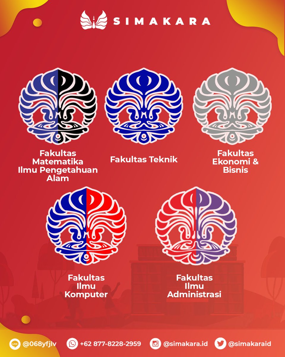 simakaraid's tweet image. Selain menjadi identitas fakultas, warna-warna tersebut juga menjadi kebanggaan bagi setiap mahasiswanya lho! Semoga tahun ini kamu salah satu diantaranya ya. Yuk simak infografis berikut!

#UniversitasIndonesia
#SIMAKUI2021
#SIMAKUI
#jalurmandiri
#SeleksiMasukUI
#seleksimandiri