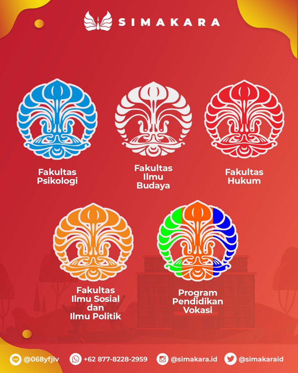 simakaraid's tweet image. Selain menjadi identitas fakultas, warna-warna tersebut juga menjadi kebanggaan bagi setiap mahasiswanya lho! Semoga tahun ini kamu salah satu diantaranya ya. Yuk simak infografis berikut!

#UniversitasIndonesia
#SIMAKUI2021
#SIMAKUI
#jalurmandiri
#SeleksiMasukUI
#seleksimandiri