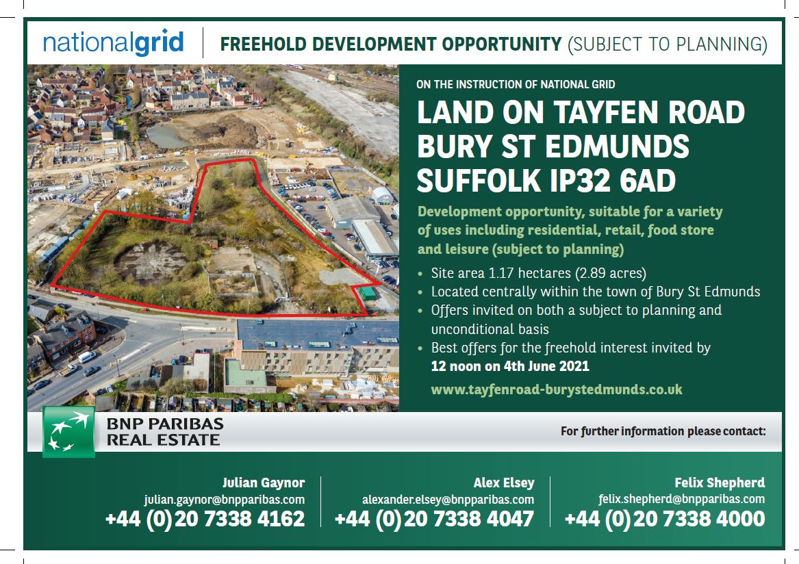 StruttsDevPlan1's tweet image. One week remaining to make any bids for the #development opportunity at #BuryStEdmunds that the @BNPPRE_UK agency team are marketing. Please refer to details on the advert for further information.