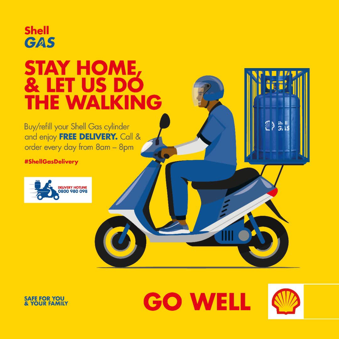 QuteJR's tweet photo. Talks of a second lockdown and I’m not even worried about my gas getting depleted because we now have #ShellGasDelivery and I can call anytime between 8am to 8pm and get a refill or a new cylinder delivered to my house, save this number just in case 📞 0800980098 https://t.co/Bl1rmuhzQU
