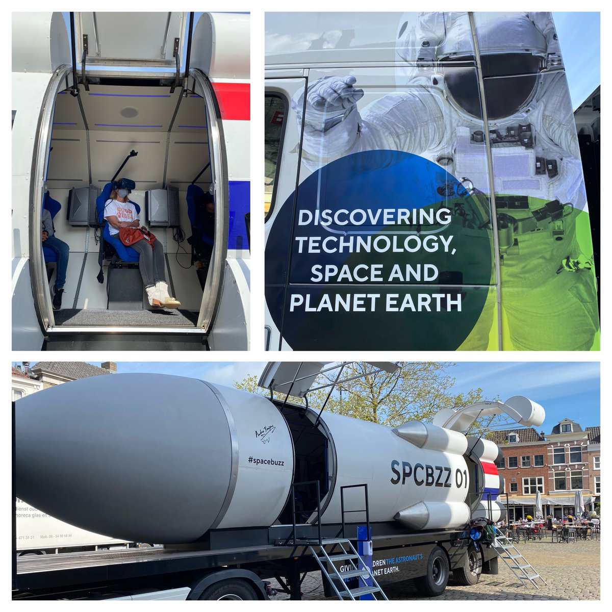 Ready for take off? Vandaag maken #Goudse basisschoolleerlingen een fantastische reis door de ruimte in de #Spacebuzz en zien zo hoe bijzonder én kwetsbaar onze aarde is! Mede mogelijk gemaakt door <a href="/TechniekpuntG/">Techniekpunt Gouda</a> #verwondering #educatie