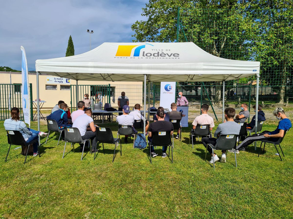 J_Sanfilippo's tweet photo. Sur 18 jeunes invités, 17 se sont présentés ce matin à @villelodeve pour participer à l’opération conjointe #BPJEPS portée par @pole_emploi #ClermontLHérault et #IFDIS !
#1jeune1solution https://t.co/qVt9ACk1mu