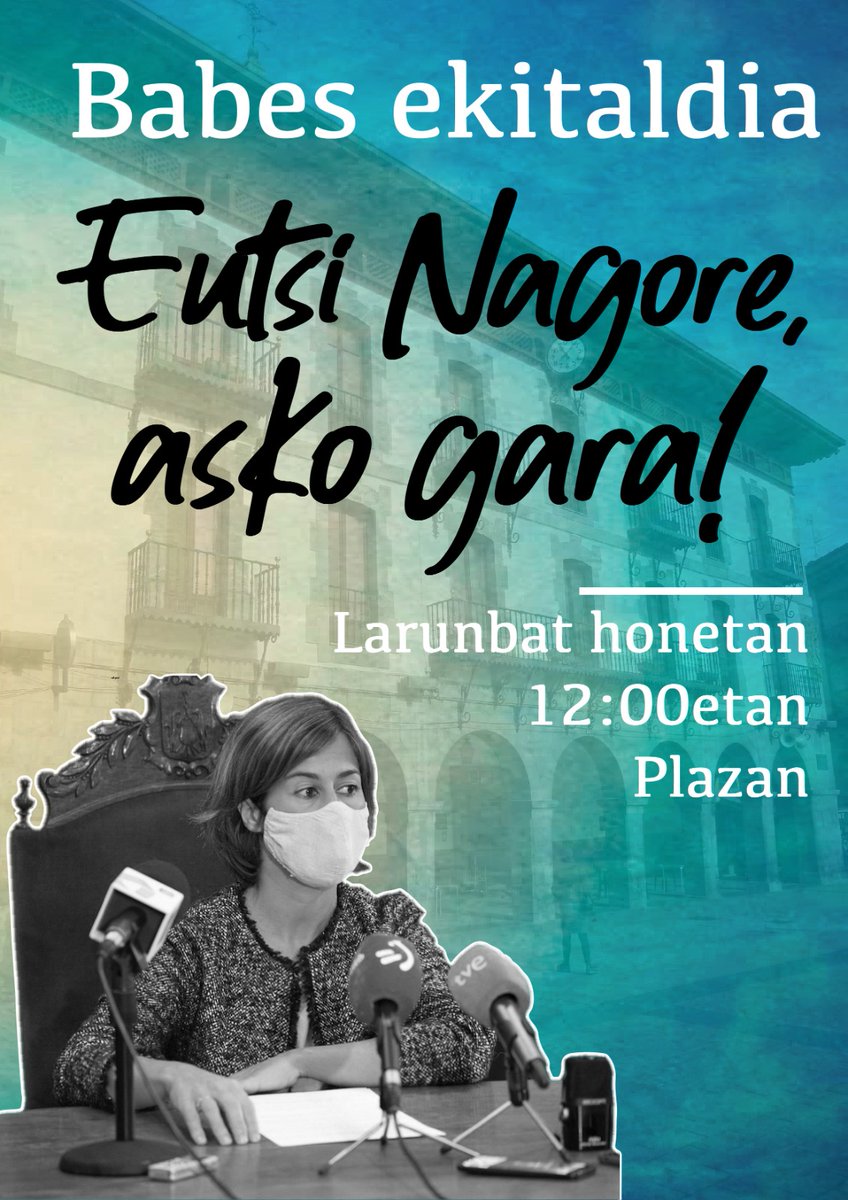 Herri duina duin egin eta sentitu arazten duen alkate duina. Tamalez, beste zenbaitek zer den ez dakitena. Eskerrik asko Nagore! Asko gara!
#EutsiNagore
#LehenikHerria