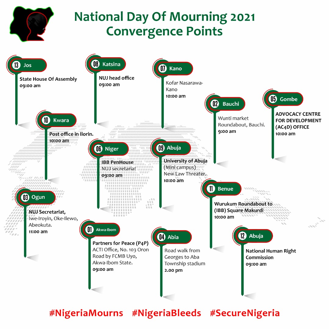 WeJosRock's tweet photo. Ongoing right now; the National Day of Mourning (NDOM) 2021.
Join the Plateau Road walk
"To address increasing number of Mass Atrocities, growing insecurity in Nigeria and Holds Government to Accounts."
#NDOM21 #NigeriaMourns #SecureNigeria
#SavePlateau https://t.co/NkcYBCZhrI