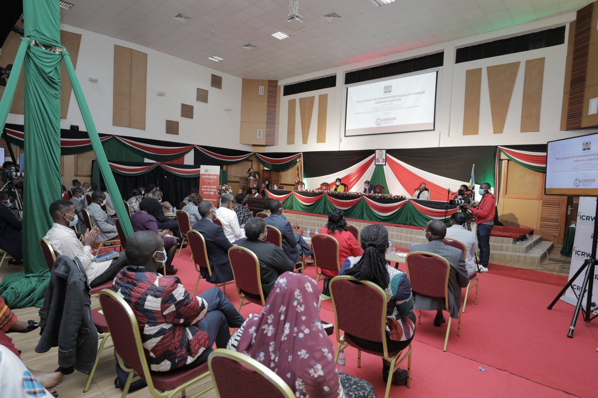 UNFPAKen's tweet photo. "Development objectives of Kenya can only be optimally delivered when the capacity of the entire population, irrespective of gender is harnessed . One cannot clap with one hand! #GenerationEquality" Dr.@OlajideDemola @UNFPA Representative 

#Jitokezee https://t.co/5pvkQOXymK