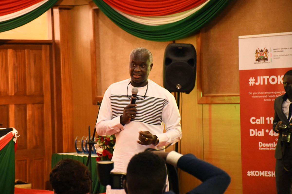 UNFPAKen's tweet photo. "Development objectives of Kenya can only be optimally delivered when the capacity of the entire population, irrespective of gender is harnessed . One cannot clap with one hand! #GenerationEquality" Dr.@OlajideDemola @UNFPA Representative 

#Jitokezee https://t.co/5pvkQOXymK