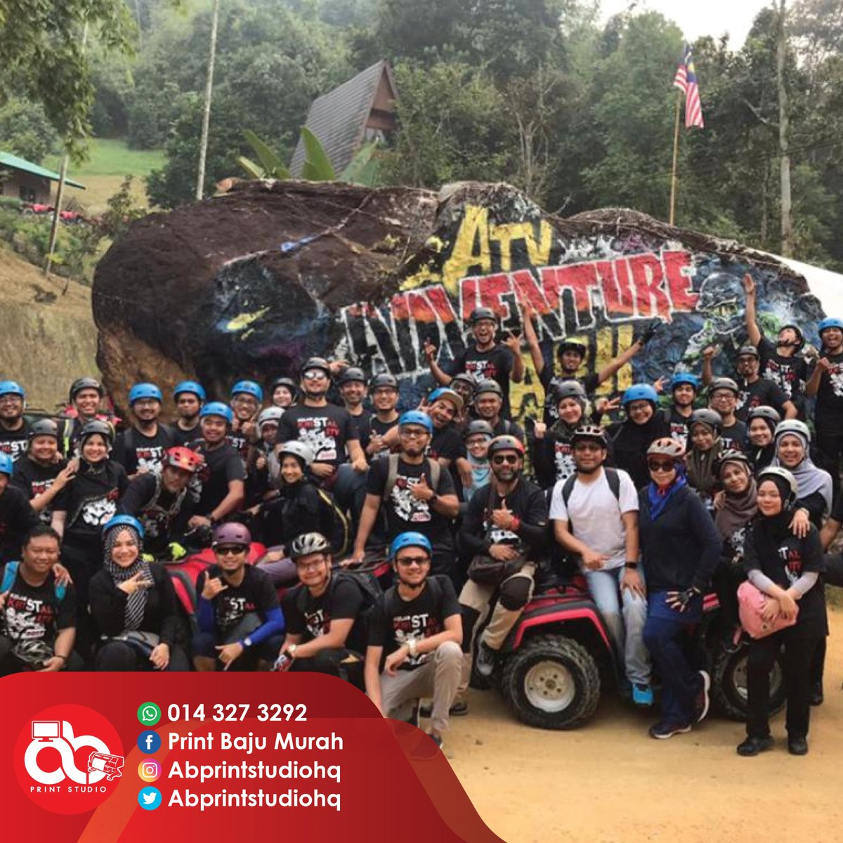 abprintstudio's tweet image. Nak buat baju birthday, Family day , Rewang , Company, Bengkel, Konvoi, Baju Group dll boleh pm kami Smiling face with smiling eyes

Klik LINK di bawah untuk tempah sekarang !!
linktr.ee/abprintstudio