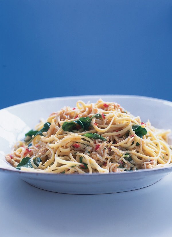 #RecipeOfTheDay is  Linguine with Crab, Chilli and Watercress. And I have to tell you that I made a version of it recently without the parsley and watercress but with coriander instead and it was also divine! nigella.com/recipes/lingui…