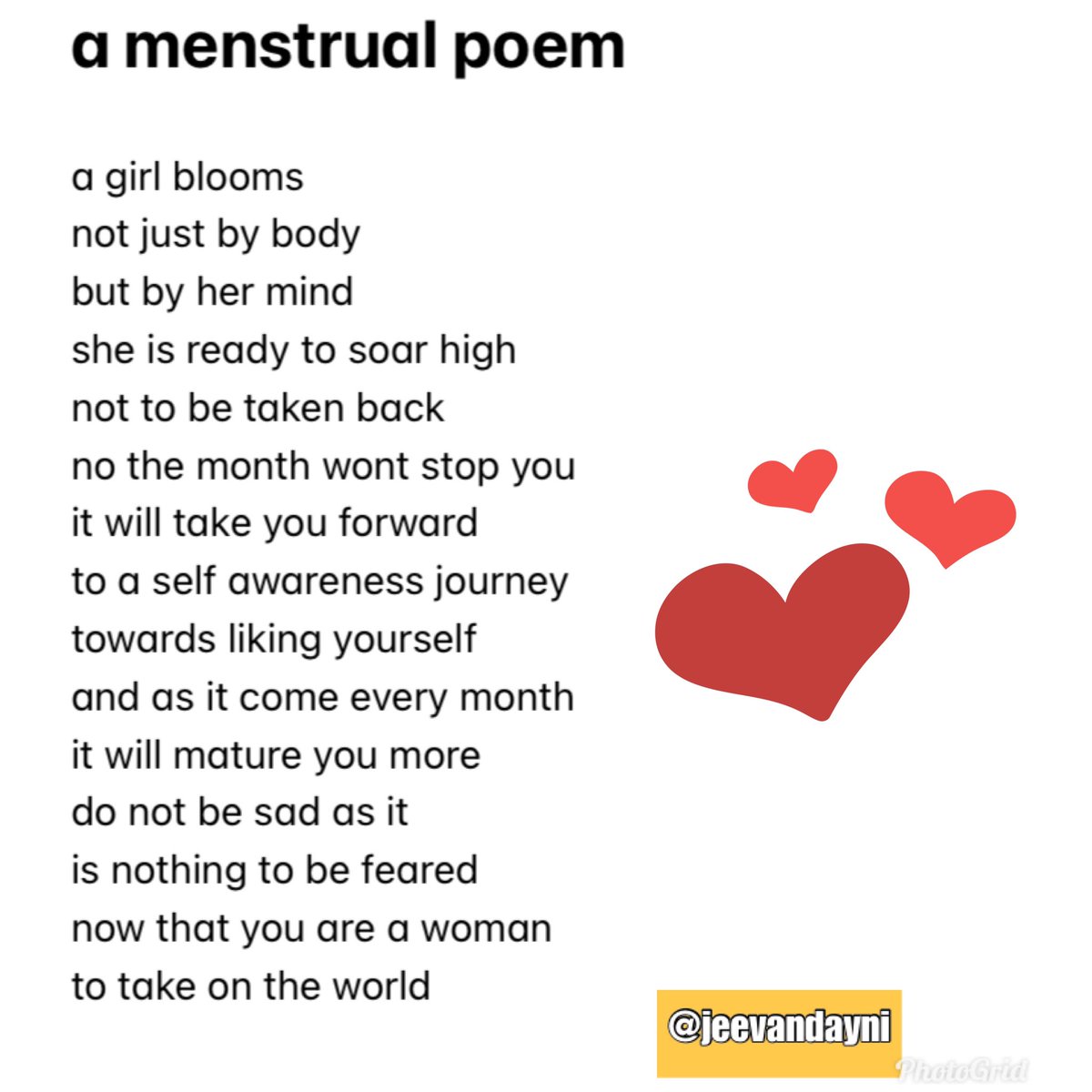 today is MENSTRUAL HYGIENE DAY a few words for all the women out there 🙂🙂, image size:1200x1200