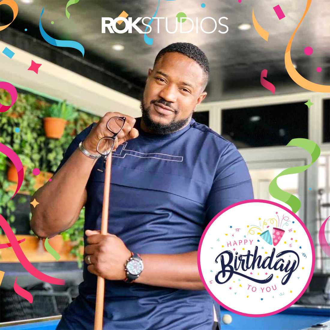 ROKNigeria's tweet photo. Happy birthday @MofeDuncan 
We wish you a beautiful and amazing new year.
Do have a blast!

#Rokstudios #birthdaycelebration #nollywoodactor #MofeDuncan #birthdayshoutout #MayBirthdays https://t.co/ipuT83Xm85