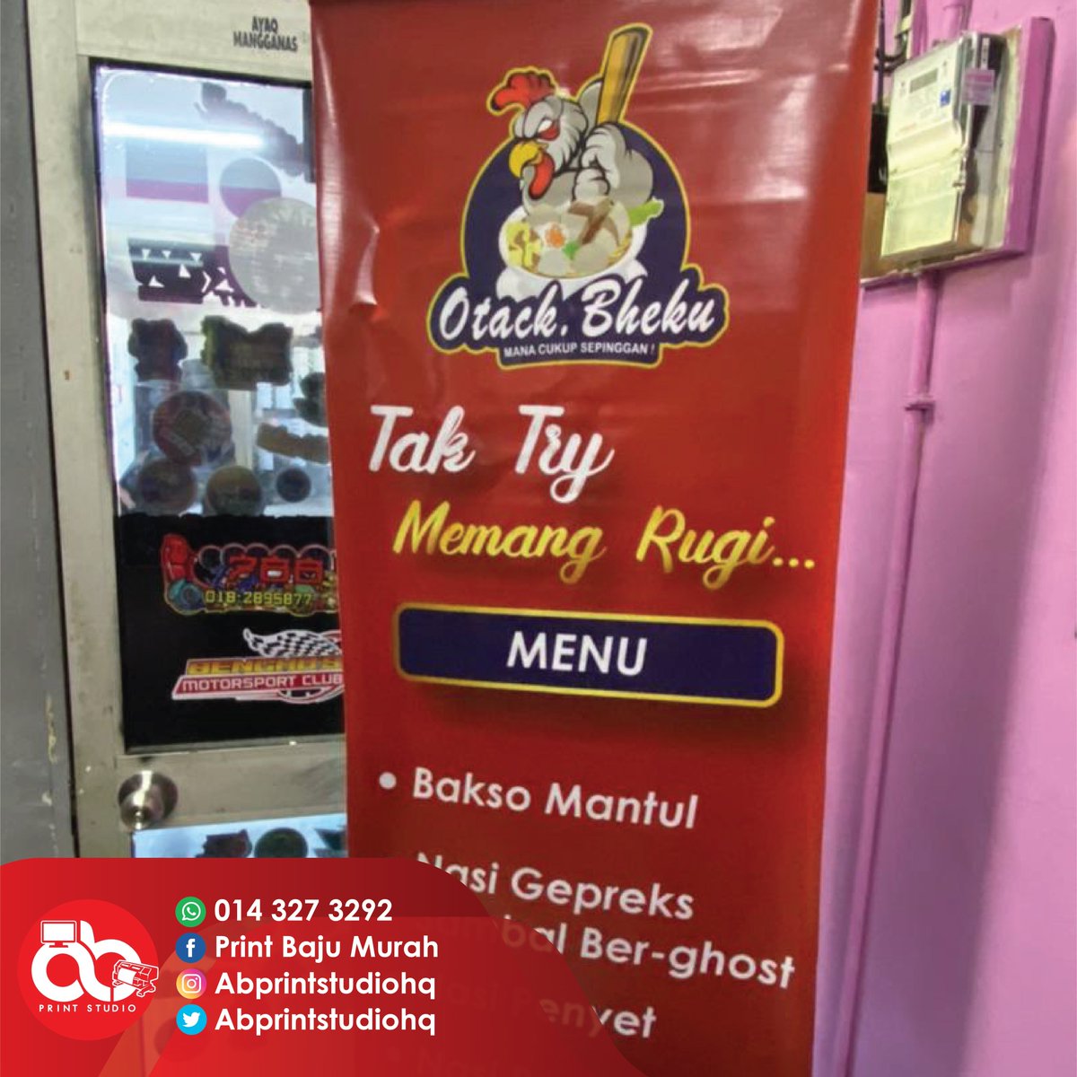 abprintstudio's tweet image. Nak buat bunting untuk bisnes ?

Klik LINK di bawah untuk tempah sekarang !!
linktr.ee/abprintstudio