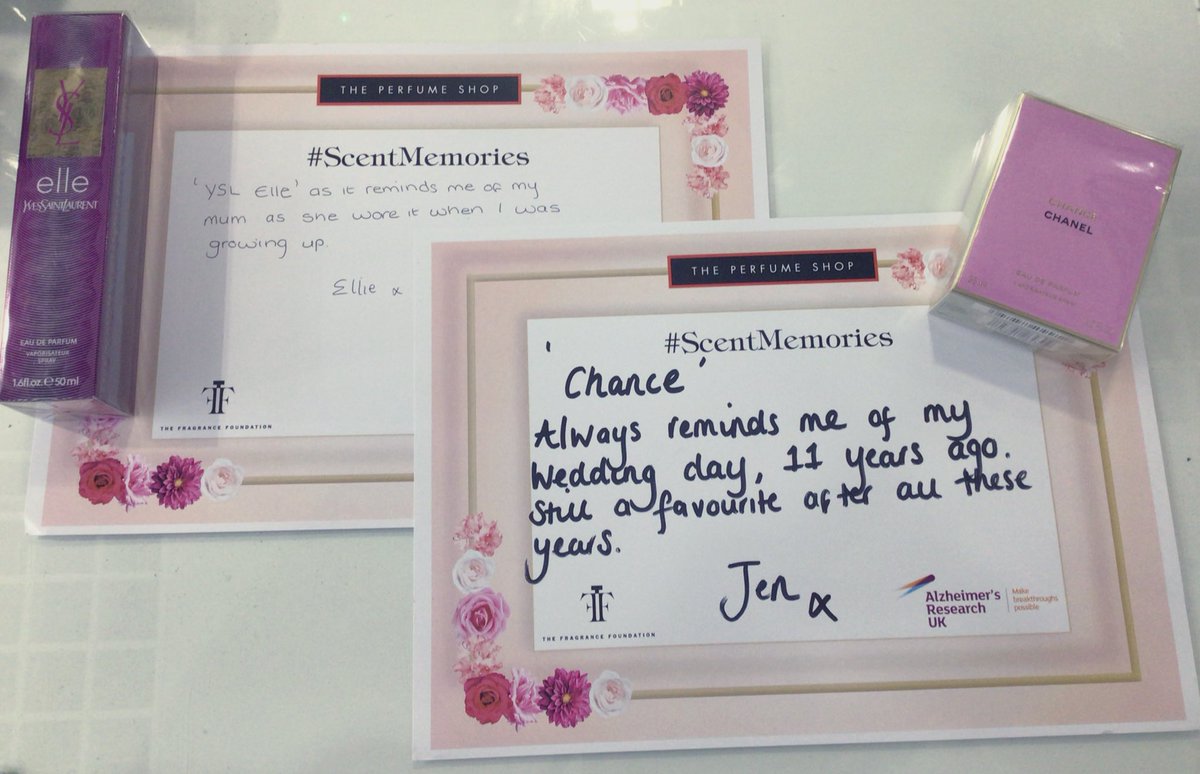 Some lovely scent memories from staff at team Chester🥰👃🏻👰🏻‍♀️ <a href="/TPSPeople/">The Perfume People</a> <a href="/mariaskitt/">Maria</a>  #scentmemories #teammichelle