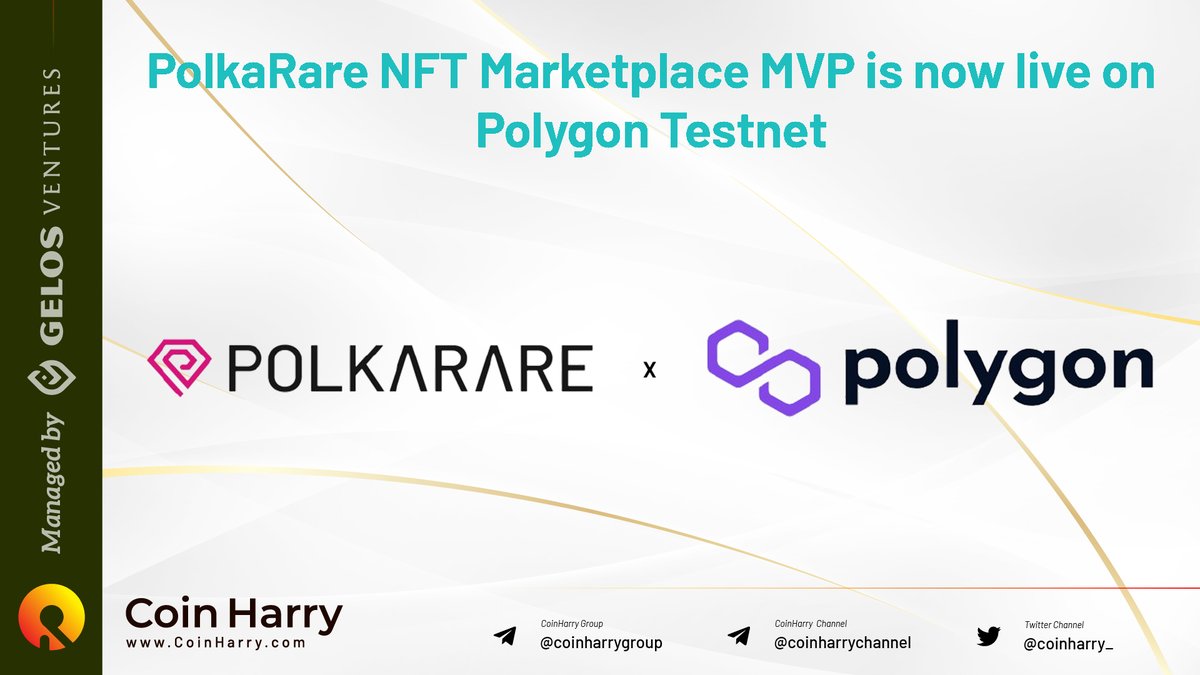 GelosGlobal's tweet photo. @PolkaRare NFT Marketplace MVP is now live on #Polygon Testnet!

👉 https://t.co/zem0dFkpWY https://t.co/Kuq5ClSnhb