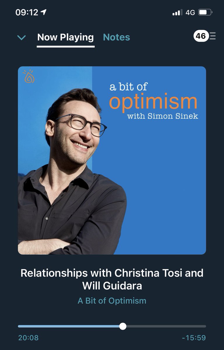 CuriousBecks's tweet photo. Listening to @simonsinek #ABitOfOptimism podcast on my #MorningWalk

🔑 Key takeaways:

1️⃣ The power of ‘ Seeing others, seeing self and feeling seen’

2️⃣ ‘Being comfortably human’ - #SayingYesToLess #DownANotch

3️⃣ Restoration of appreciation https://t.co/uwtE7gpChH