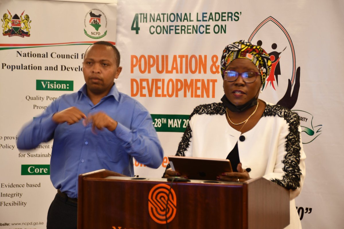 NCPD_Kenya's tweet photo. Ms. @SiparoAngeline the Country Director @PRB_Kenya
and Chair @NACC_Kenya
 Makes her remarks during the closing ceremony of the #PopulationConferenceKenya
@DrAbeySheikh @cbs_ke @Planning_Ke @StateHouseKenya @icrhk_official https://t.co/xRTyI2sy4h