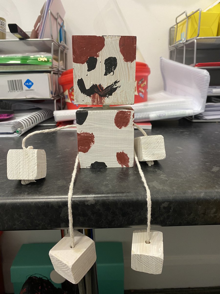 dward_lees's tweet photo. One of my students from my form make this Block buddy in Tech club. He said he has made it look like one of my rabbits. Can you see the resemblance? @OldhamOasis #ecoclubs #relationshipgoals #bunnyblockbuddy. https://t.co/PMy18mtA2c