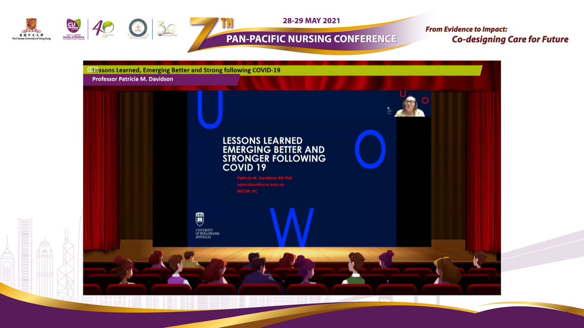 7thpanpacificnc's tweet photo. In today’s two plenary sessions, Professor Elizabeth PETER, @UOW_VC and @DrRichardGray shared key takeaways from the battle with COVID-19, and evidence-based psychosocial treatments. https://t.co/UWuuo7C8t1