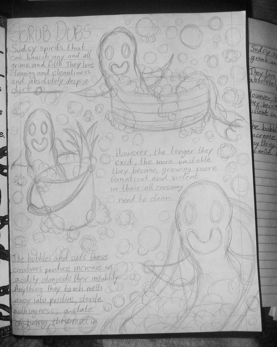 theartoflorcan's tweet photo. WIP - Rub-a-Dub-dub!
#art #drawing #illustration #sketch #roughsketch #creature #spirit #fish #fishthing #bucket #tub #bath #suds #bubbles #clean #cleanliness #text #lore #weird #strange #creepy #irishartist #dublinart #wip #workinprogress #unfinished #notfinished #lorcancassidy https://t.co/oddxJo6T82