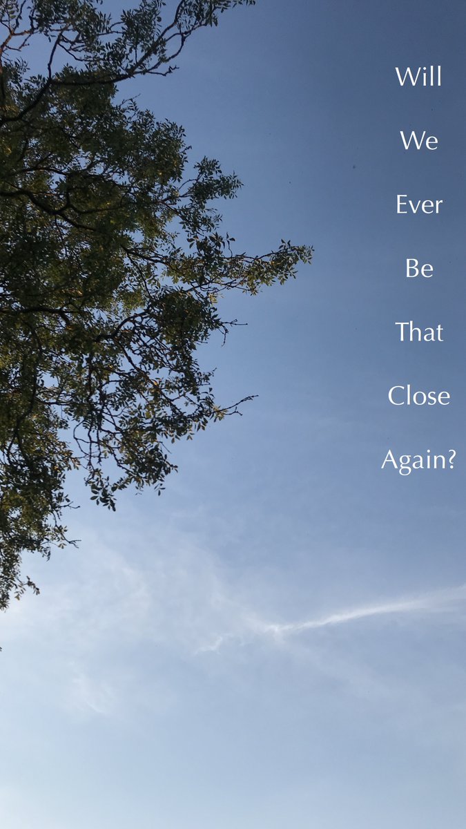 30 minutes until it goes out into the world, so pre-save my acoustic single, 'Will We Ever Be That Close Again?' nowwwwww!

distrokid.com/hyperfollow/ma… (powered by <a href="/distrokid/">DistroKid</a>)