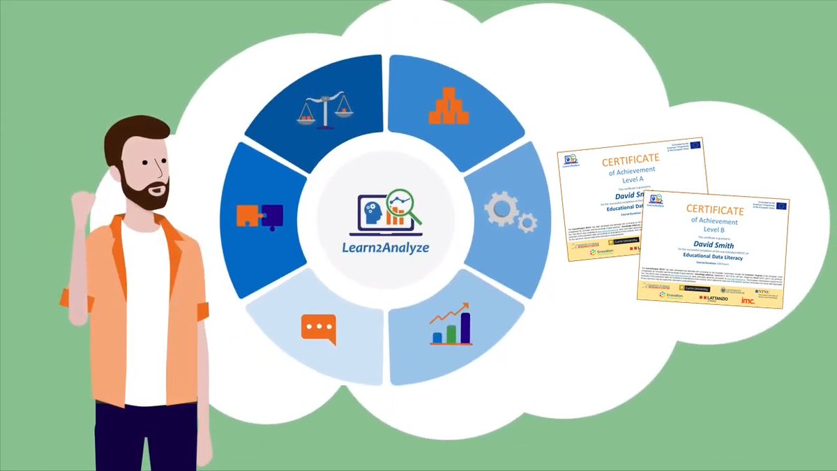 learn2analyze's tweet image. ➖1️⃣ 0️⃣ ❗ ❗ ❗ 10 days to finalize the #MOOC &amp;amp; get your Certificates of Achievement in #EducationalData Literacy Level A&amp;amp;B by 6th June.
To access the MOOC: learn2analyse.eu/proj/l2a-mooc/ #Learn2analyze #LearningAnalytics #instructionaldesigner #schoolteachers #onlineteaching