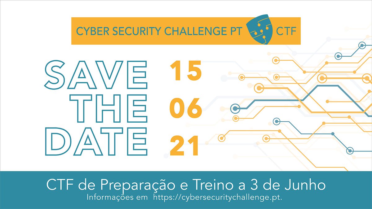CNCSgovpt's tweet photo. CyberSecurityChallengePT CTF
Mais informações e inscrições em https://t.co/BlnQN6TguU ou no site da conferência C-days https://t.co/QN1VPFT5b8
 Se és estudante e tens apetência para a Cibersegurança concorre e participa!!
#CyberSecurityChallengePT https://t.co/zU4wWa1rn3