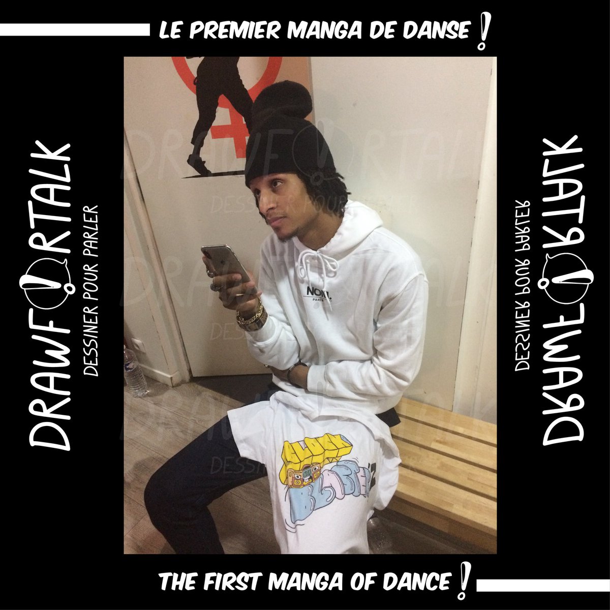 drawfortalk's tweet photo. Larry des twins soutient Blockblaster’z et vous ? 
Votez pour le premier manga de danse qui participe au concours de Cliquetv !! https://t.co/XURJ2w5mqf https://t.co/YWHtv8UEHH