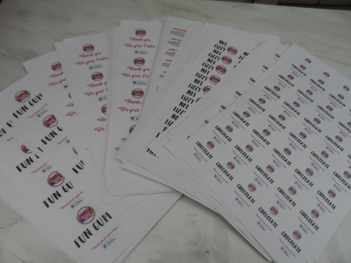 LAInkPrintingS1's tweet photo. We can also do #allergenstickers a real must for anyone selling food products, fully customisable at no extra cost. #MHHSBD #logostickers #customstickers #stickersdoneyourway https://t.co/KxameFpB2w