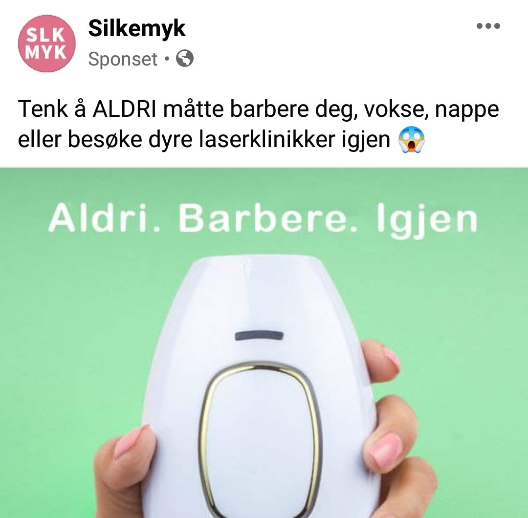 Takk Silkemyk, dette gjør jeg allerede helt gratis, det kalles å 🙌HA KROPPSHÅR🙌