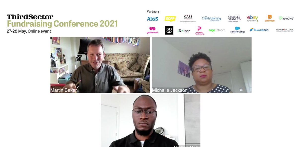 roundaboutdrama's tweet photo. Excellent inspiring start to Day 2 #FRConference2021 with Nathan @BETHERIOT_ , Michelle @ShawTrust and chaired by Martin @charitylearning discussing equity, diversity and inclusion. Thank you for sharing your frameworks and resources. @ThirdSector_Hub https://t.co/wU8YMcQoP5