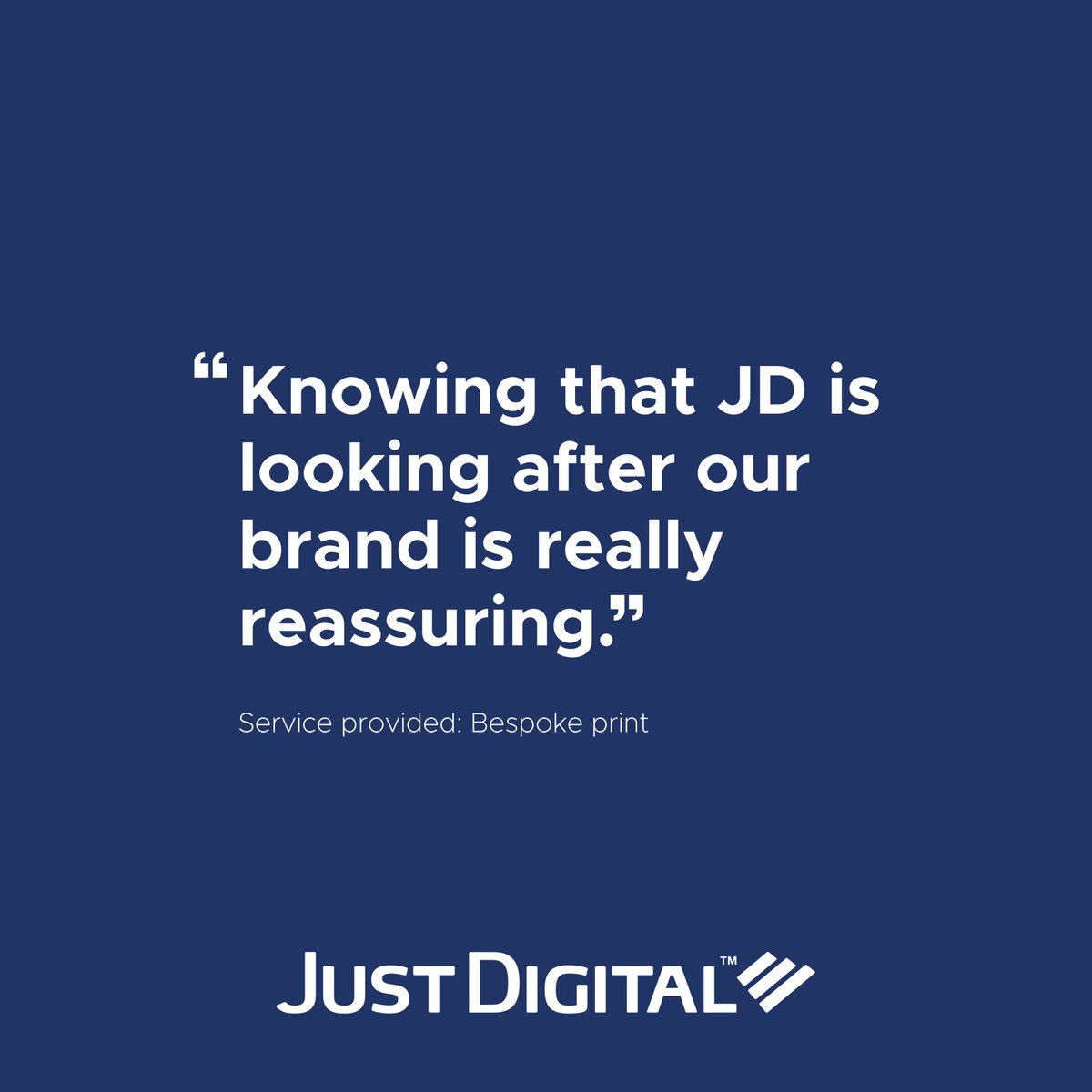 Design, Print, Fulfilment &amp; Innovation... with Just Digital you have the confidence that your brand is being protected from concept to completion. 

justdigital.co.uk
