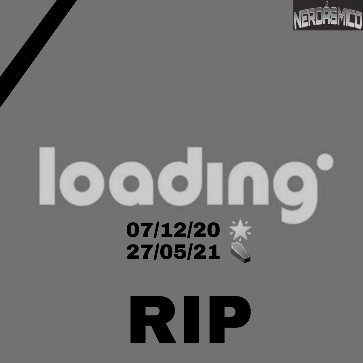 nerdasmico's tweet photo. Canal Loading RIP
https://t.co/fBXG3eBwoo
#Loading #CanalLoading #RIPLoading #Anime #Otaku #CulturaNerd #CulturaOtaku #Nerdasmico https://t.co/5k97nuMuPS