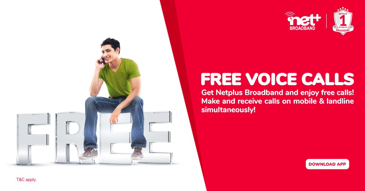 netplusofficial's tweet photo. Make and receive #landline #calls on #mobile with the #Netplus #SmartTelephony #app!
DOWNLOAD THE APP NOW: https://t.co/IHn3iwF7Zg https://t.co/MVjV6zDRH1