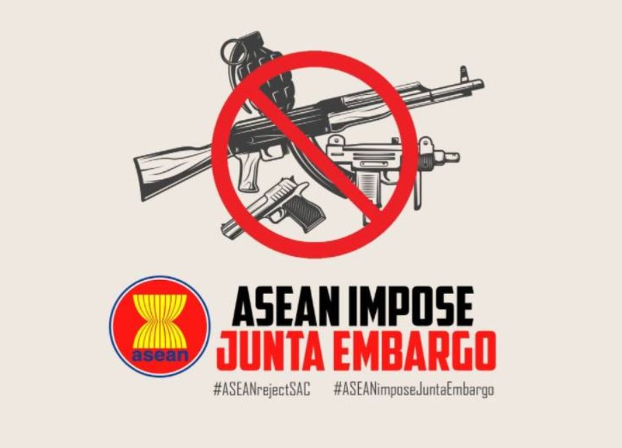 Instead of taking down the Junta by agreeing upon with <a href="/UN/">United Nations</a>'s statement, <a href="/ASEAN/">ASEAN</a> , however , urges UN to leave out the arms embargo from UN General Assembly Resolution.<a href="/ASEAN/">ASEAN</a> should stop lobbying Junta who killed thousands of innocent lives.
#ASEANrejectSAC
#ASEANimposeJuntaEmbargo