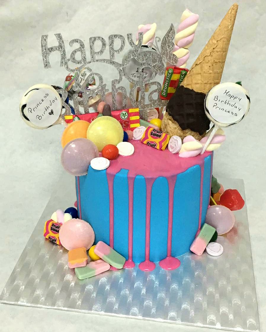 MyCakeAndMore's tweet photo. 🍭🍫Feeling a bit of a sugar high just looking at these sweet filled drip cakes! We hope both Mary and Princess have wonderful birthdays!🍬🍩

#cakedecorating #handmadecake #bespokecakes #birthdaycake #dripcake #cakesforchildren #cakesforher #E4 #walthamforest #lovesouthchingford https://t.co/8YQSWSLW5d