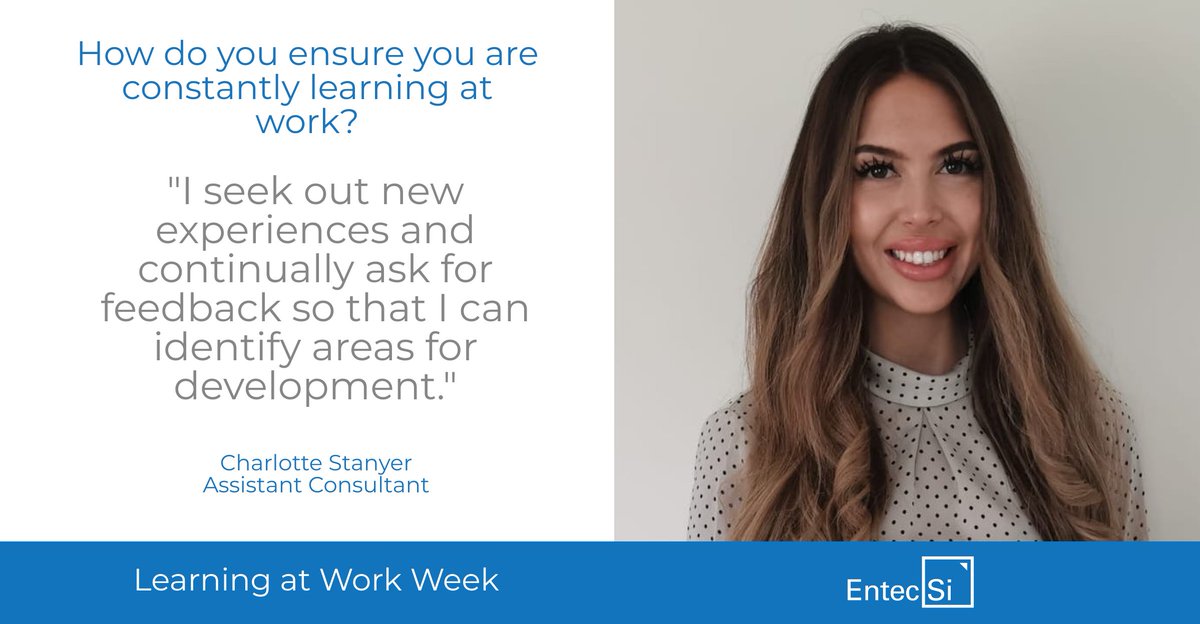 entecsi's tweet photo. To mark the recent #LearningAtWorkWeek, we asked some of our team members: "how do you ensure you are continually learning at work?" This is what they told us. #Learning #MadeForLearning #LearningAtWorkWeek2021 https://t.co/mw4L24SgxP