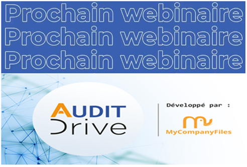 CRCC_GA's tweet photo. 🚀Votre @CRCC_GA et MyCompagnyFiles vous invitent au webinaire animé par Guillaume SIMONIN

Vendredi 11 juin 2021 de 11h00 à 12h30

Thème : " Facilitez et développez vos missions d'audit avec la plateforme collaborative AUDITdrive"  
👉Inscrivez-vous 
https://t.co/KNViCa3sun https://t.co/LSRykHsu3M