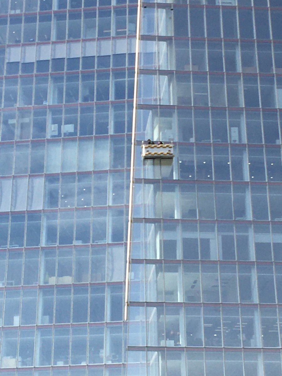Nice day for window cleaning on the Shard @bidwellsheritage