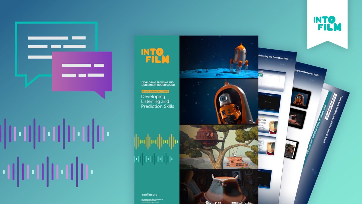 intofilm_edu's tweet photo. Explore a new and exciting way of teaching with our new short course, Developing Speaking and Listening Through Sound! 

Inspire active listening and focused discussion in your classroom. 

Starts 31 May 📅

Sign up 👉 https://t.co/6znUjFjeoz https://t.co/g7GtLEG0YY