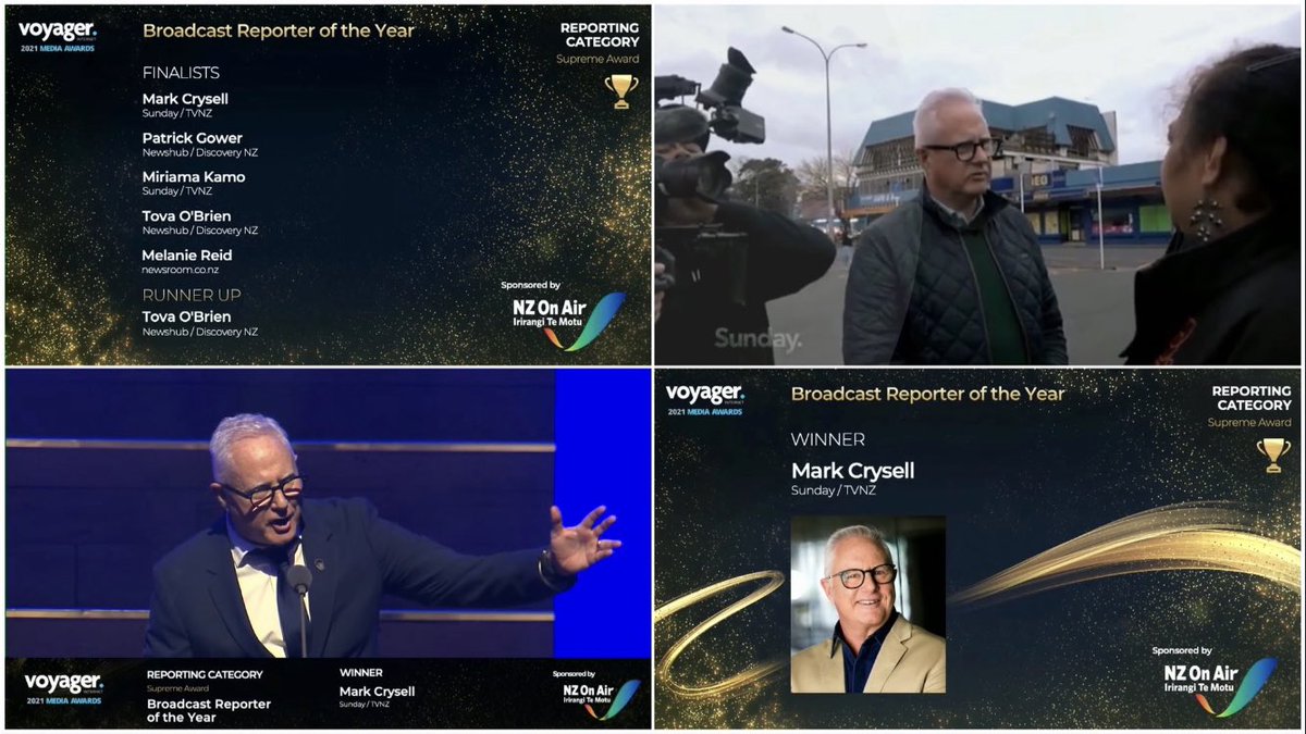 Of course it’s the one where I’m at home on the couch in my trackies… Congratulations <a href="/MarkCrysell/">Mark Crysell</a> this is so well deserved. The story of Alo needed care and courage to tell, as always you told it beautifully.