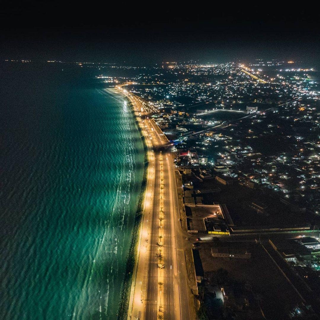PTIofficial's tweet photo. A magnificent view of Gwadar as CPEC continues to transform the city. 

#CPECMakingProgress https://t.co/nwEd3pfL6b