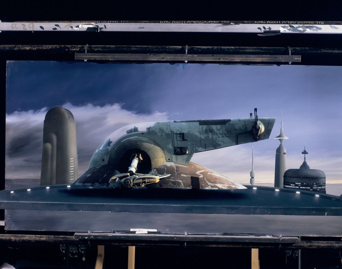 Matte painting for THE EMPIRE STRIKES BACK by Harrison Ellenshaw.