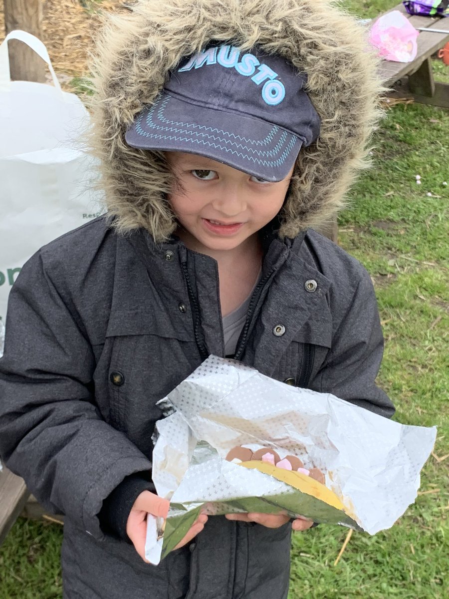 BoughtonHeath's tweet photo. Reception forest school ! 🍌🔥#scienceweek #changingstate https://t.co/QX8mT2KC2x