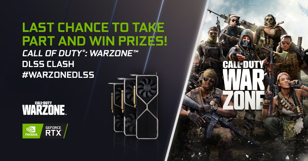 Last day to enter! Win 1 of 3 GeForce RTX GPUs! How do you enter?

1. Tell us if you prefer <a href="/CallofDutyUK/">Call of Duty UK</a> Campaign or Multiplayer!
2. Respond with your answer below using #WarzoneDLSS

Entries close today @ 6pm UK. Good luck! #LetsGo!
