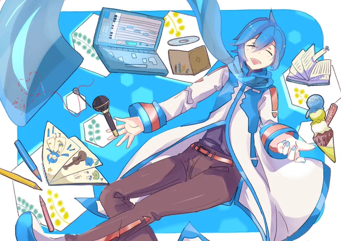 #KAITO15th
KAITO15周年ピアプロコラボ、グランプリ&amp;受賞された方々おめでとうございます!愛に溢れた作品たちに思わず涙が…😭😭😭✨✨
私も4作応募していたのでよかったら✨✨ヽ('▽`)ノ 