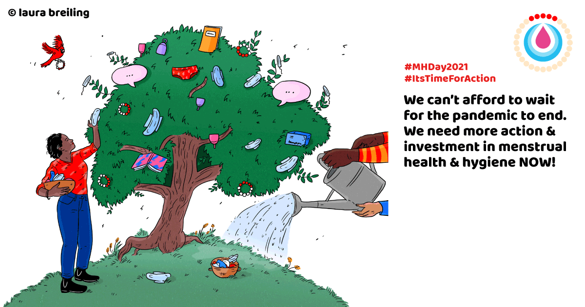 GIZWatSSUP's tweet photo. As a result, millions of women and girls are kept from reaching their full potential.
#ItsTimeforAction, #ItsTimeTo break the silence, raise awareness, and change negative social norms surrounding Menstrual Hygiene around the world.
#MHDay21 #SDG5 @giz_uganda @WaSa_Hub https://t.co/gDie8iZSSO