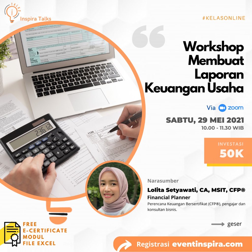dengarkancerita's tweet photo. @moonareas btw ada yg mau voucher diskon 50% buat workshop ini? mayan bgt jd 25rb, kl minat nnti aku pc. Nnti akan dapet excelnya juga untuk ngelola keuangannya.. cocok bgt buat yg mau mau buat bisnis atau udah punya bisnis https://t.co/87eok0lBRB