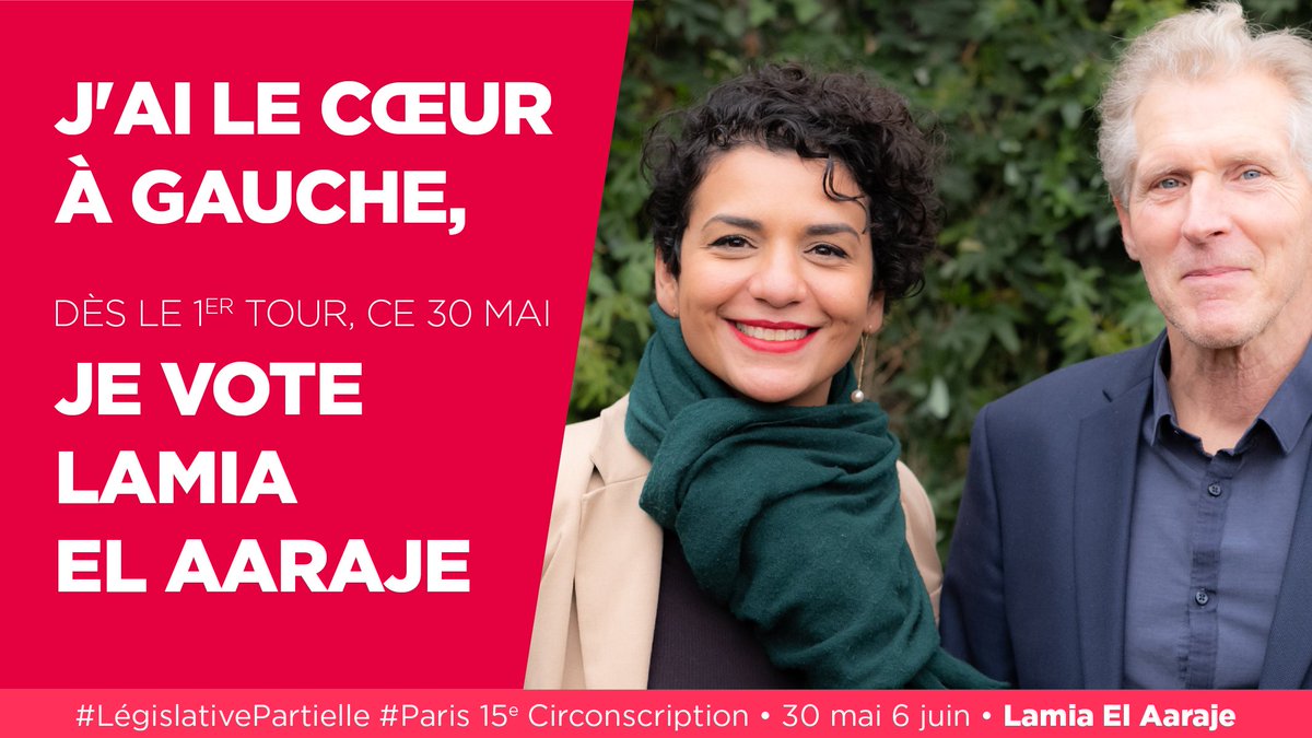 Aleks_Paris's tweet photo. #JeVotePS 🗳🌹✅ #LegislativePartielle #30mai 
Une chose est sûre : mon amie @lamiaela fera une excellente députée à l'Assemblée nationale. Toujours à l'écoute, volontaire et engagée.

Bref, ce dimanche  j'encourage tous les électeurs du XXe arrdt de Paris à voter pour elle ! https://t.co/eJmHH8Dttz